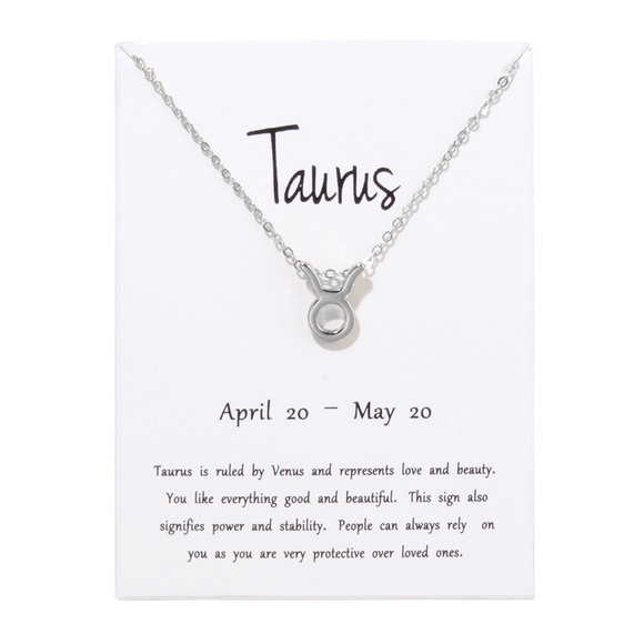 Taurus ♉️ Zodiac Sign Necklace - Picture 2 of 5